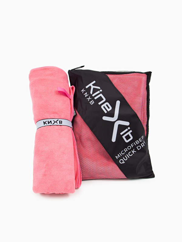 Спортивное полотенце Kinexib, 140см * 70см, розовое